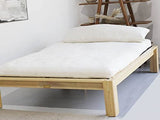 The Futon Shop Organic Wool Shiki Futon Mattress Twin with Latex - Japanese Style Shikibuton Mattress for Floor - Medium Firm, Cotton Cover The Futon Shop