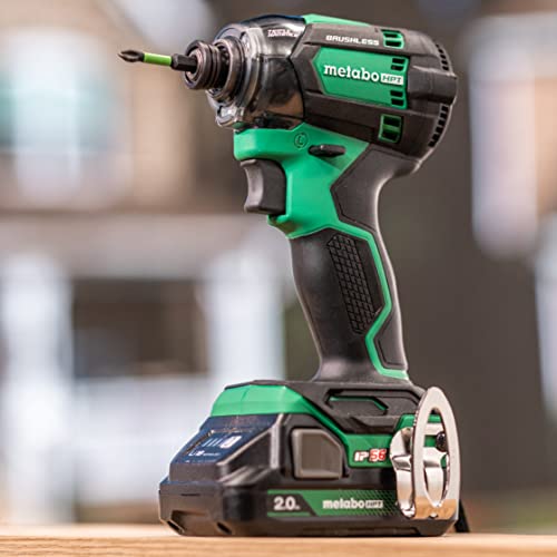 Metabo HPT 18V MultiVolt Cordless Triple Hammer BOLT Impact Driver Set, Power Impact Driver Kit with Case, 2 Lithium-Ion Batteries and Charger, 1/4-Inch Chuck, Compact LightWeight Power Tool, WH18DC Metabo HPT