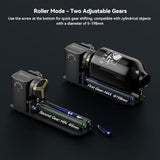 SCULPFUN RA Pro Max 4 in 1 Rotary Roller Chuck, Laser Roller Engraving Machine, 180° Adjustable Angle Dual Wheel Extension Bracket Cylindrical Object Processing for S9 S30 Ultra Series Laser Engraver SCULPFUN