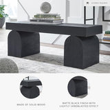 Signature Design by Ashley Holgrove Contemporary Accent Bench with Oversized Legs and for Living-Room, Home-Office or Entryway Use, Black Signature Design by Ashley