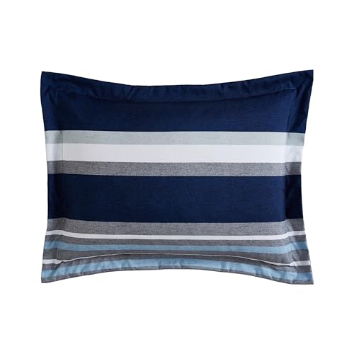 Nautica - Twin/Twin XL Comforter Set, Soft Brushed Bedding with a Relaxed Feel for Year-Round Use, 2 Piece Bed Set with Matching Pillowcase (Heathered Block Grey) Nautica