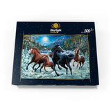 MyPuzzle Winter Horses - Premium 500 Piece Jigsaw Puzzle for Adults MyPuzzle.com