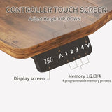 Sileye Wheel Height Adjustable Electric Sit Stand Up Table, Raising Desks for Home Office and Computer Workstation, 63x30, Rustic Brown Sileye