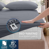 Utopia Bedding Queen Sheet Set – Brushed Microfiber – Ultra Soft Bed Sheets for Queen Size Bed Set – Deep Pocket, Wrinkle & Fade Resistant – Includes 1 Fitted, 1 Flat, 2 Pillowcases (Grey) Utopia Bedding