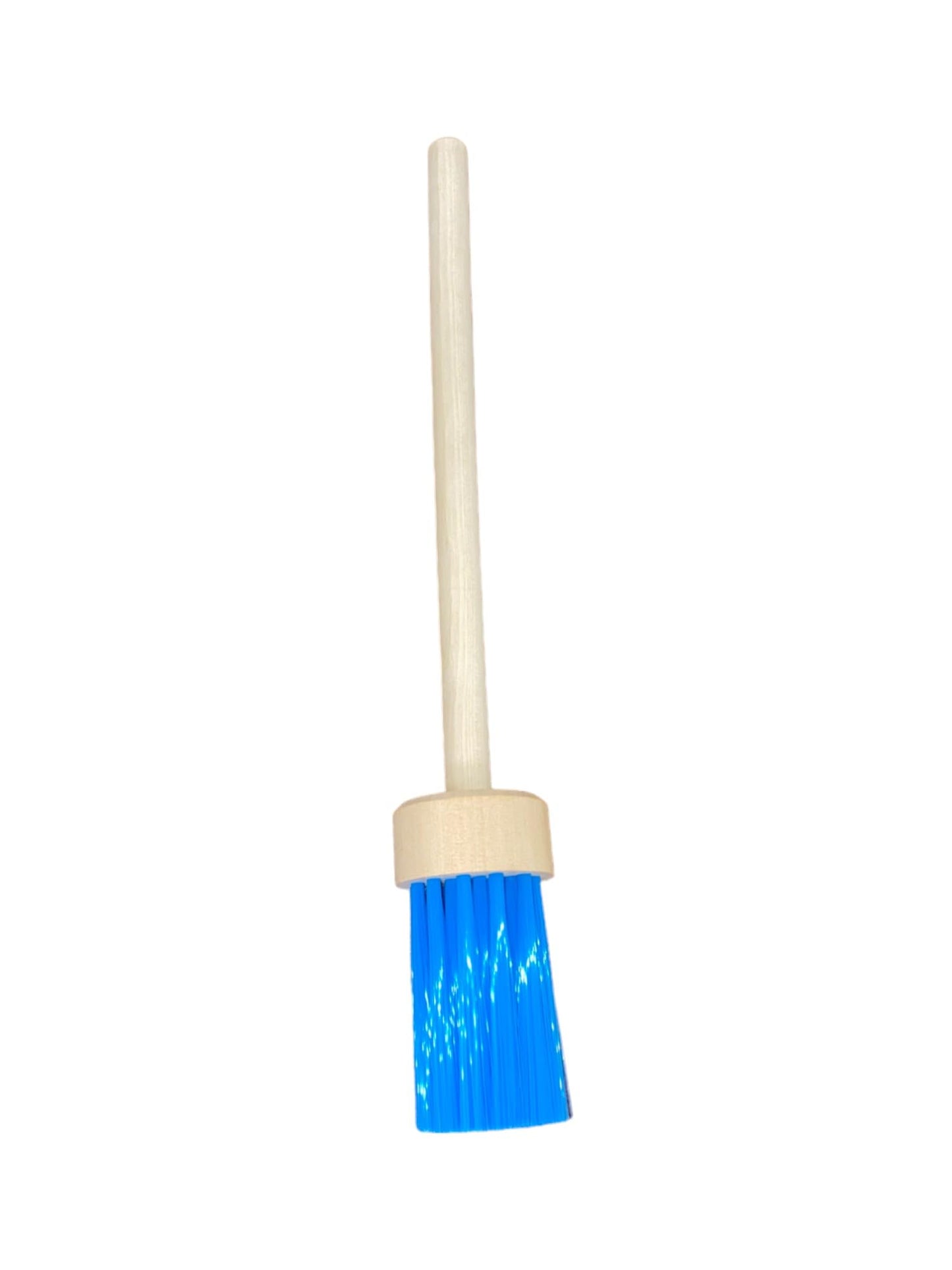 Generic BBQ Grill Basting Mop with Smooth Wooden long Handle Food-Grade Materials, 13.5 Inch Long, Blue