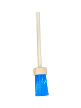 Generic BBQ Grill Basting Mop with Smooth Wooden long Handle Food-Grade Materials, 13.5 Inch Long, Blue WoodArtSupply