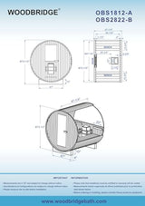 WOODBRIDGE 2-Person Luxury Finland Thermo Pine Outdoor Barrel Sauna with Half View Window,Harvia Electric Heater with Sauna Stone, Sauna Accessories Kit and Asphalt Shingle Roof, 4'x6', OBS1812 WOODBRIDGE