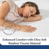 Cosy House Collection Luxury Mattress Protector - Blend of Rayon Derived from Bamboo - College Dorm Room Essentials - Ultra Soft Comfort, Stays Cool & Quiet - Premium Fitted Sheet Style (Twin XL) Cosy House Collection