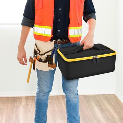 Bag Compatible with DEWALT 20V MAX Cut Off Tool 3 in 1 Brushless (DCS438B), Storage Case Carrying Holder Organizer for Charger, Batteries, Cutting Wheel and Other Accessories (Box Only) Tanmqin