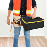 Bag Compatible with DEWALT 20V MAX Cut Off Tool 3 in 1 Brushless (DCS438B), Storage Case Carrying Holder Organizer for Charger, Batteries, Cutting Wheel and Other Accessories (Box Only) Tanmqin