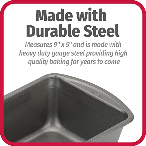 GoodCook Everyday Non-Stick 9” x 5” Bread Loaf Pan – Loaf Bread Pan for Baking, Steel Bread Baking Supplies, Baking Pans for Meatloaf, Breads, Cakes, Brownies, Lasagnas, Casseroles GoodCook
