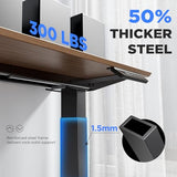 ZTTEN Dual Motor Electric Standing Desk Frame - 300 lbs Heavy Duty, 3 Memory Height Presets - Sit Stand Desk Frame, Computer Height Adjustable Desk Legs & Base for 43.3"–63" Desktop, Black Frame Only ZTTEN