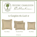 Historic Charleston King Charles Modern Farmhouse Floral Matelasse Bedspread, 100% Cotton Breathable Bedding, King/Calking, White Historic Charleston