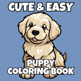 Puppy Coloring Book: 50 Cute Dog Breeds | Cute and Easy Designs for Bold and Simple Coloring WoodArtSupply