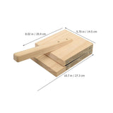 DEARMAMY Wooden Tortilla Press, Wood Dough Dumpling Presser Dumpling Skin Makers Ravioli Mold Dumpling Wrapper Presser Pizza Dough Pastry Press Tool for Kitchen Baking DEARMAMY