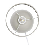 Simple Designs LT2078-LWG Petite Mid Century Table Lamp, Light Wood and Light Gray Simple Designs