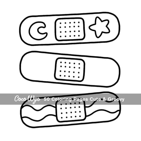 Cute & Groovy: Coloring Book for Adults and Kids, Bold and Easy, Simple and Big Designs for Relaxation Featuring Lovely Things (Bold & Easy Coloring) Coco Wyo LLC