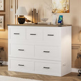 Merax Full Size Murphy Bed, Cabinet Bed with Charging Station, Multi-Functional Foldable Platform Bed with 1 Large Storage Drawer for Small Bedroom, White Merax