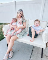 YITAHOME Love Seat Patio Sofa, All-Weather Wicker Large Loveseats Patio Sectional Furniture with Cushions & Lumbar Pillows, Outdoor Patio Furniture Set for Patio, Balcony, Backyard, Deck, Poolside YITAHOME