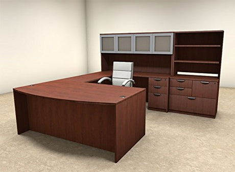 7pc U Shape Modern Executive Office Desk, OT-SUL-U46 UTM Furniture