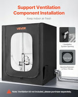 VEVOR 3D Printer Enclosure, Dustproof Waterproof Large Oxford Cloth 3D Printer Tent, Constant Temperature Protective Case with LED Lighting, Compatible with Creality/ELEGOO/Anycubic Popular Models VEVOR