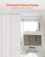 VEVOR Panel Track Blinds, Extendable Track from 45.8 in to 86 in W, Trimmable Panel Curtains Up to 96 in H, Vertical Blackout Panel Blinds for Sliding Doors, Patio Doors, Room Divider, Light Gray VEVOR
