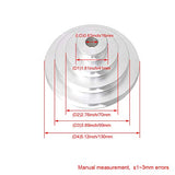 Homeswitch Aluminum 16mm Bore 4 Step A Type V-Belt Pagoda Pulley Belt Outer Dia 41-130mm Homeswitch