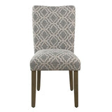 HomePop Parsons Classic Upholstered Accent Dining Chair, Pack of 2, Grey HomePop