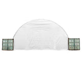 Mytee Products Shipping Container Canopy Shelter Kit - 40'(L) x 20'(W) 21 Oz PVC White Cover Storage Container Roof and Front Wall w/Doors and Back End Wall - Snow, UV and Weather-Resistant Mytee Products