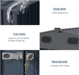 Jaxenor Outdoor Storage Shed 20x13 FT, Sheds & Outdoor Storage Clearance - Metal Garage Shed for Car, Truck, Bike, Lawnmower - Backyard Tool House Building with 2 Doors and 4 Vents Jaxenor