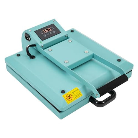 15X15 Heat Press Machine Digital Sublimation Printer for DIY Clamshell T-Shirt Machines Transfer Htv Auto Plate Hat T Shirt Shirts Home Use Portable Power Fast Heating High Pressure 1400W AOOCHU
