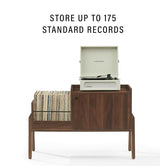 Crosley Furniture Luna Record Player Cabinet Turntable Stand, Storage for up to 175 Vinyl Records, Walnut Crosley Furniture