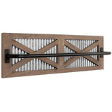 Autumn Alley Farmhouse Rustic Towel Rack Holder - Wood Towel Rack - 24" - Farmhouse Towel Holder for Rustic Bathroom and Farmhouse Kitchen Style Décor - Wall Mounted, Rustic Towel Bar Autumn Alley