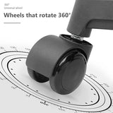 OS MOTOR Home Office Chair, Ergonomic Mid-Back Mesh Desk Chair with Lumbar Support, Adjustable Swivel Rolling Design, Comfy Armrest for Work, Study, Gaming, Vanity (White, Single Chair) OS MOTOR