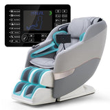 MYNTA Massage Chair Full Body, 170° Flexible SL Track Shiatsu 3D Massage Chairs with Zero Gravity, Bluetooth Speaker, Airbags & Heating, MC1650(Grey) MYNTA