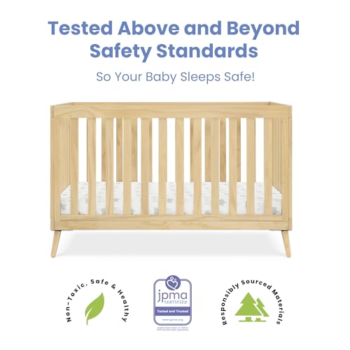 Delta Children Essex 4-in-1 Convertible Crib Greenguard Gold Certified, Natural Delta Children