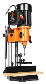 WEN Bench Mortiser, 5-Amp Cast Iron with Chisel Bit Set (43013) & DPA2513 24-by-12-Inch Drill Press Table with an Adjustable Fence and Stop Block WEN