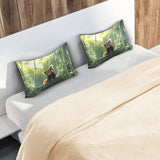 Bokkoy Soft and Silky Satin Pillow Case with Red Panda Watching Wrinkle Resistance for Standard, Queen, and King Sizes - Single Pack Sales Bokkoy