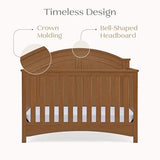 Delta Children Perry 6-in-1 Convertible Crib - Greenguard Gold Certified, Chestnut