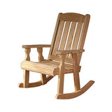 Amish Heavy Duty 600 Lb Mission Pressure Treated Rocking Chair (Unfinished) Amish Casual