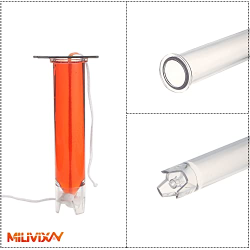 MILIVIXAY 2PCS Taper Candle Molds - Pillar Candle Molds - Perfect for Making Emergency Candles, Chime Candles, Table Candles-Including 30 Ft Wicks,1pc Wire and 2pc Wick Clips.