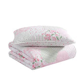 Laura Ashley Kids - Twin Quilt Set, Reversible Kids Bedding with Matching Sham(s), Ideal for Toddler Bedding Set, Ideal Girl Room Essentials, Coquette Room Decor (Ellyn Pink, Twin) Laura Ashley