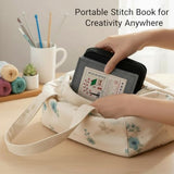 2026New Portable Embroidery Stitch Book Kit,embroidery sampler practice book diy Embroidery for beginners with instructions Gift for Easter All-Scenario Stitch Guide for Adults & Craft Lovers (1 Set)
