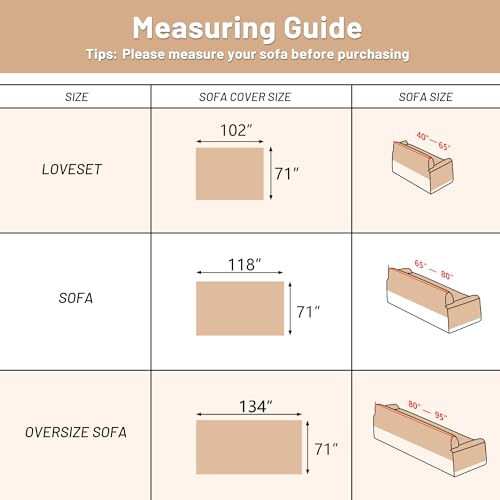 MYSKY HOME Boho Couch Cover Super Soft Couch Covers for 2-3 Cushion Couch Sofa, Modern Black Jacquard Sofa Slipcover Loveseat Futon Cover, Couch Covers for Sectional Sofa, 71" x 118", Black Curve