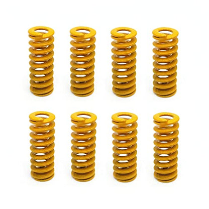 BlingKingdom 8pcs Heating Bed Spring Die Head Leveling Spring 3D Printer Compression Spring 0.31" OD 0.79" Length, Stable Bottom Connection Level for Creality Ender 3/3 Pro / 3 V2, etc. (Yell - WoodArtSupply