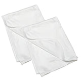 Laughing Giraffe Blank Sublimation Baby Receiving Blanket White 2 Pack (30"X 40" -S4412) Laughing Giraffe