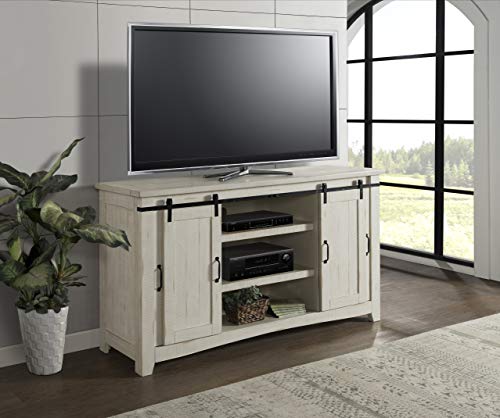 Martin Svensson Home Aspen 65" Solid Wood TV Stand, All Antique White Martin Svensson Home
