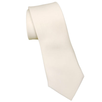 YANIYA Male Blank Sublimation Necktie Solid Color White Embryo DIY Neck Tie for Casual Formal Wedding Party Business Occassion