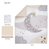 Lambs & Ivy Goodnight Moon 3-Piece Celestial Nursery Baby Crib Bedding Set Lambs & Ivy
