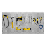 Seville Classics UltraHD® 2-Piece Pegboard Set w/ 23 Piece Hook Assortment, 24" W x 24" D, Granite Seville Classics